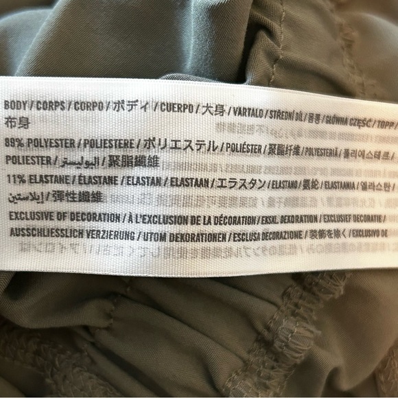 Abercrombie & Fitch Olive Green Sleeveless Jumpsuit - Picture 7 of 7